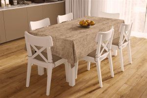 DIMcol ΑΛΕΚΙΑΣΤΟ ΣΕΤ 2 τεμ (ΤΡΑΠ/ΛΟ 140X220 & ΤΡΑΒΕΡΣΑ 40X220) Panama Shadow Brown 70/30 Cott/Pol