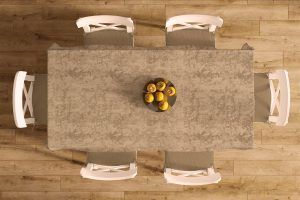 DIMcol ΚΑΡΕ ΑΛΕΚΙΑΣΤΟ 90X90 Panama Shadow Brown 70/30 Cott/Pol