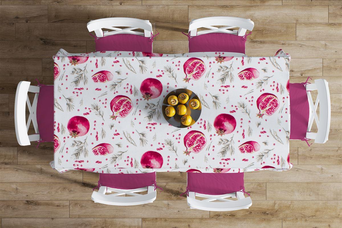 DIMcol ΚΑΡΕ ΑΛΕΚΙΑΣΤΟ 90X90 Pomegranate 458 White Cott/Pol 70/30