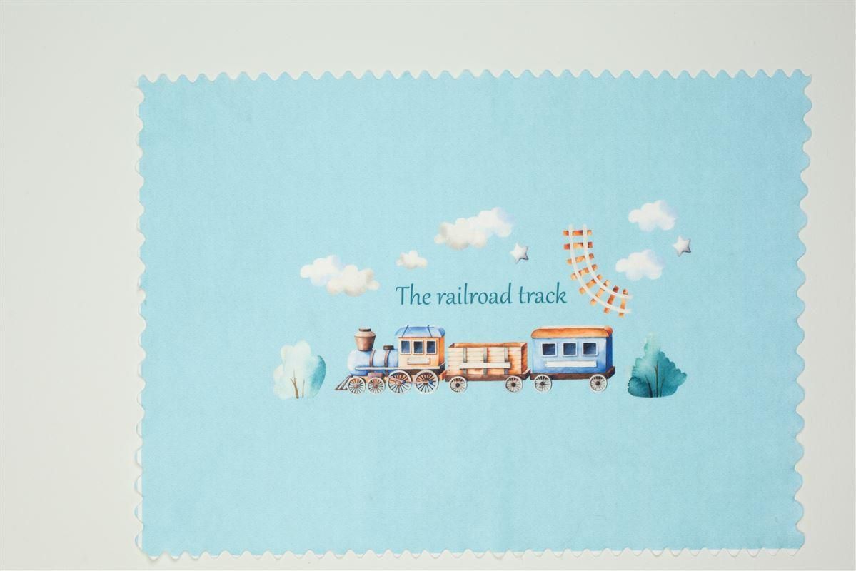 DIMcol Σουπλά Φαγητού bebe Railroad 93 35 X 50 Σιελ Υφασμάτινο