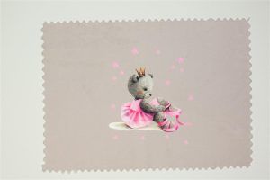 DIMcol Σουπλά Φαγητού bebe Ballerina 105 35 X 50 Γκρι Υφασμάτινο