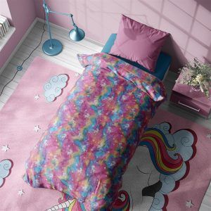 DIMcol Κουβέρτα Fleece φωσφορίζουσα Unicorn 160Χ220 100% Polyester