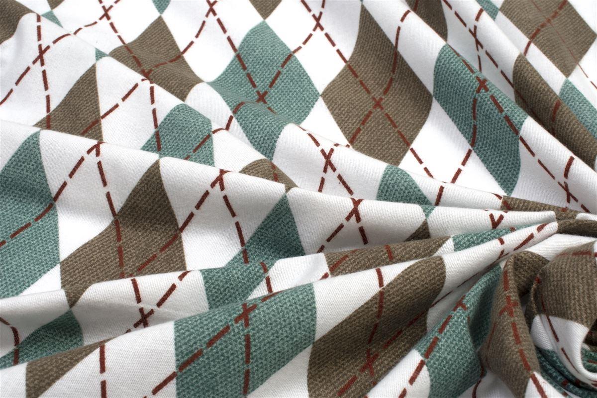 DIMcol ΣΕΝΤΟΝΙΑ ΕΜΠΡΙΜΕ ΣΕΤ 4 τεμ Diamond 329 220X240 Petrol 100% Cotton Flannel - Image 2