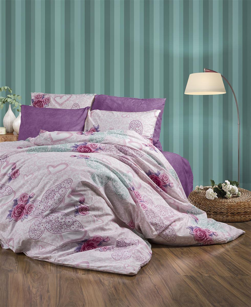 DIMcol ΣΕΝΤΟΝΙΑ ΕΜΠΡΙΜΕ ΣΕΤ 4 τεμ Χλόη 457 240X270 Pink 70/30 Cott/Pol