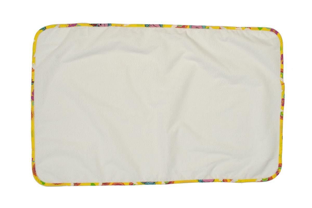 DIMcol Σελτεδάκι Αδιάβροχο bebe 143 50X80 Λευκό/Κίτρινο Cotton 100%