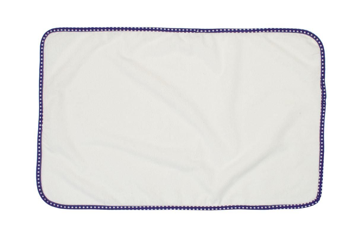 DIMcol Σελτεδάκι Αδιάβροχο bebe 133 Πουά 67X90 Λευκό/Μωβ Cotton 100%