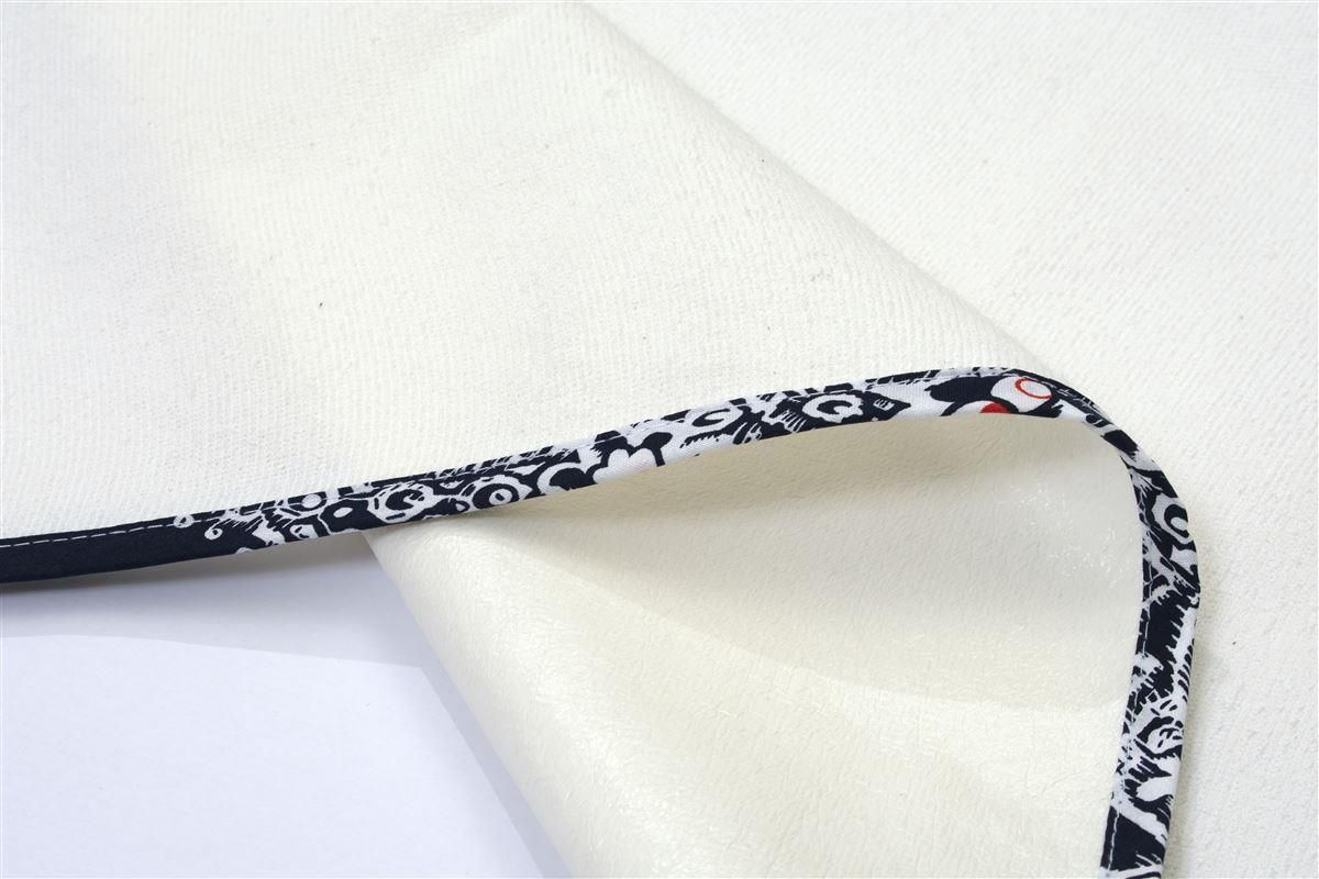 DIMcol Σελτεδάκι Αδιάβροχο bebe 154 Λαχούρ 67X90 Λευκό/Navy Blue Cotton 100% - Image 2