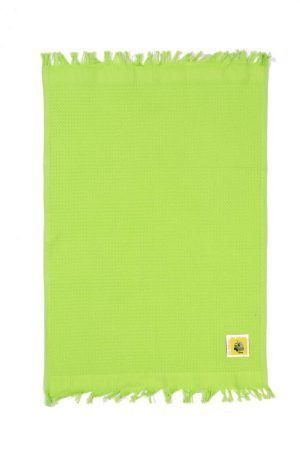 DIMcol Ποτηρόπανο Πικέ Olive 45X65 Λαχανί Με Κρόσσι 100% Cotton
