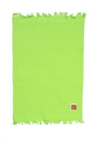 DIMcol Ποτηρόπανο Πικέ Tea 45X65 Λαχανί Με Κρόσσι 100% Cotton