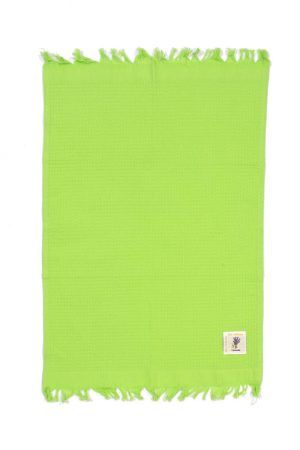 DIMcol Ποτηρόπανο Πικέ Lavender 45X65 Λαχανί Με Κρόσσι 100% Cotton