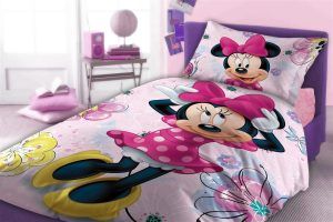 DIMcol Παπλωματοθήκη Σετ 2 τεμ Disney Home Minnie 850 160X240 Pink 100% Cotton