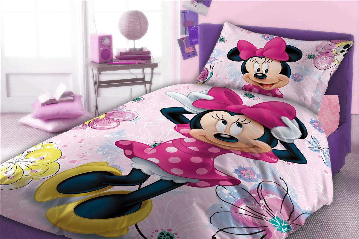 DIMcol Σεντόνια Σετ 3 τεμ Disney Home Minnie 853 160X240 Pink 100% Cotton