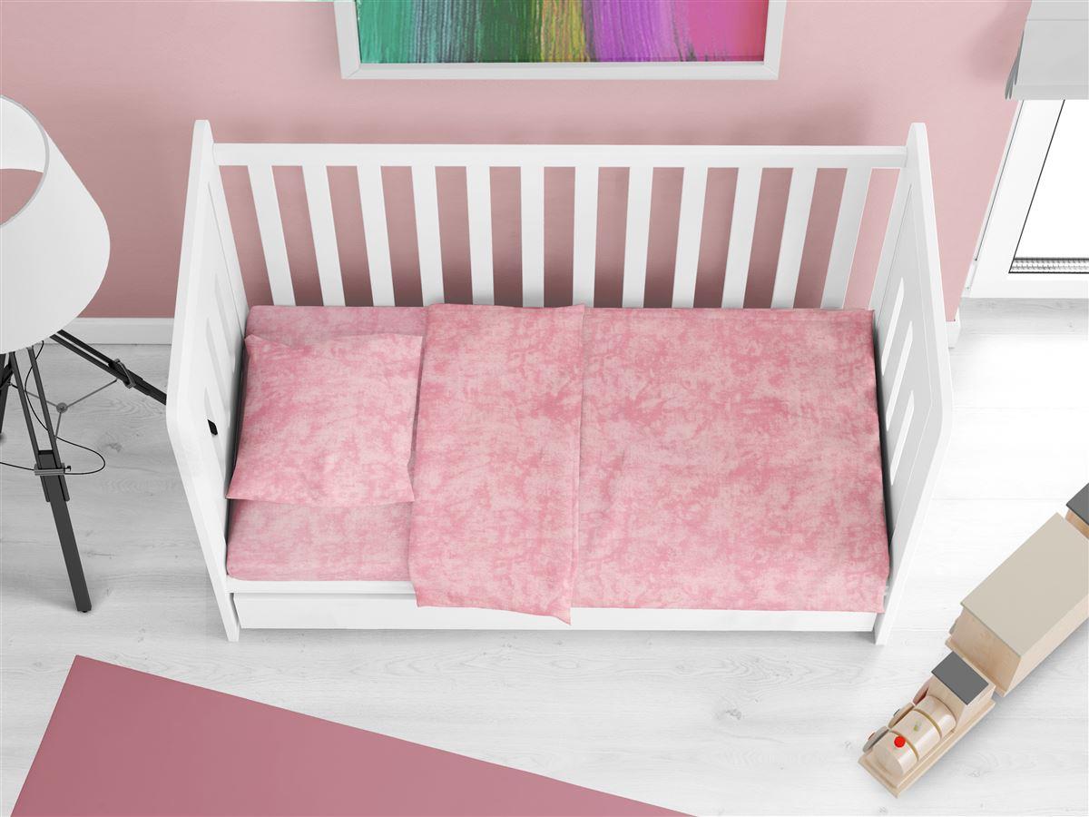 DIMcol Παπλωματοθήκη bebe Premium Shadow 617 120X160 Pink 100% Cotton