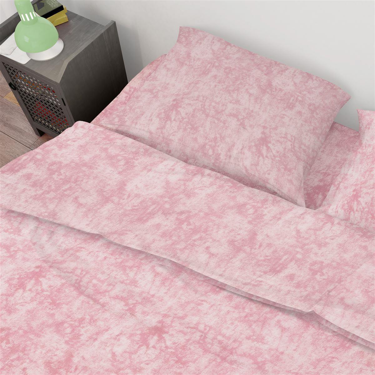 DIMcol Σεντόνια Σετ 3 τεμ Premium Shadow 617 160X240 Pink 100% Cotton