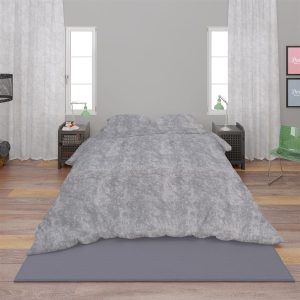 DIMcol Σεντόνια Σετ 4 τεμ Premium Shadow 613 240X270 Dark Grey 100% Cotton