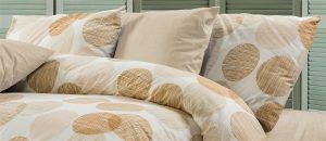DIMcol Μαξιλαροθήκη Εμπριμέ Κοραλία 465 50X70 Beige 70/30 Cott/Pol