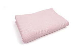 DIMcol Κουβέρτα Πικέ bebe Μονόχρωμη 120X150 Ροζ 100% Cotton