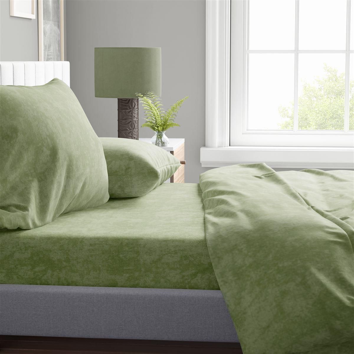 DIMcol Σεντόνι 1 τεμ Shadow 24 220X240 Lime Green Cott/Pol 70/30