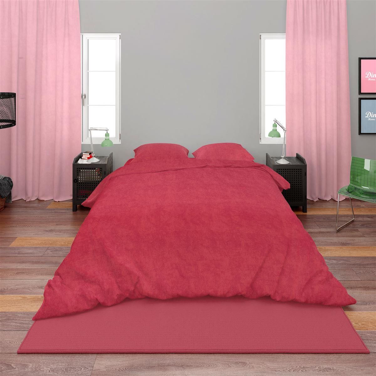 DIMcol Σεντόνια Σετ 3 τεμ Shadow 23 160X240 Red Cott/Pol 70/30