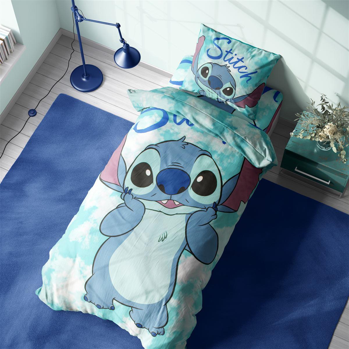 DIMcol Σεντόνια Σετ 4 τεμ Disney Home Stitch 824 160X240 Turquoise 100% Cotton
