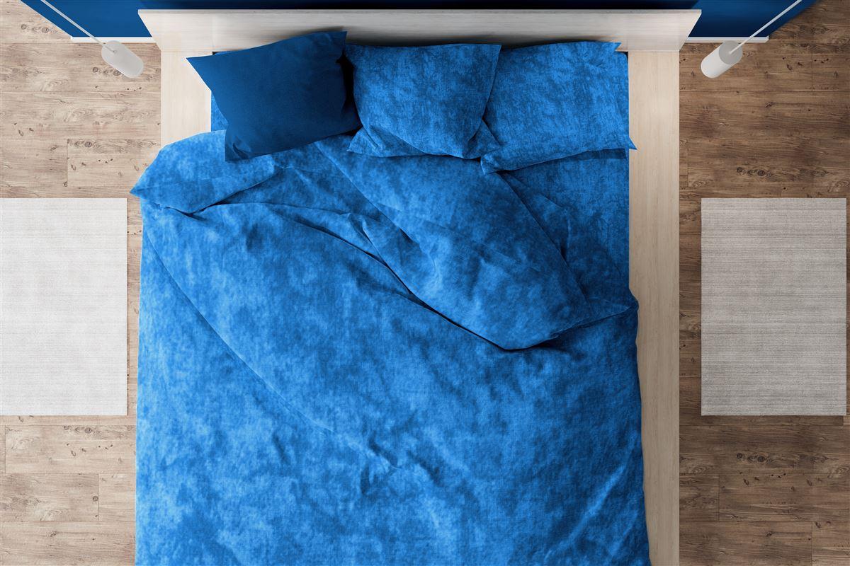 DIMcol Παπλωματοθήκη Premium Shadow 631 220X240 Electric Blue 100% Cotton