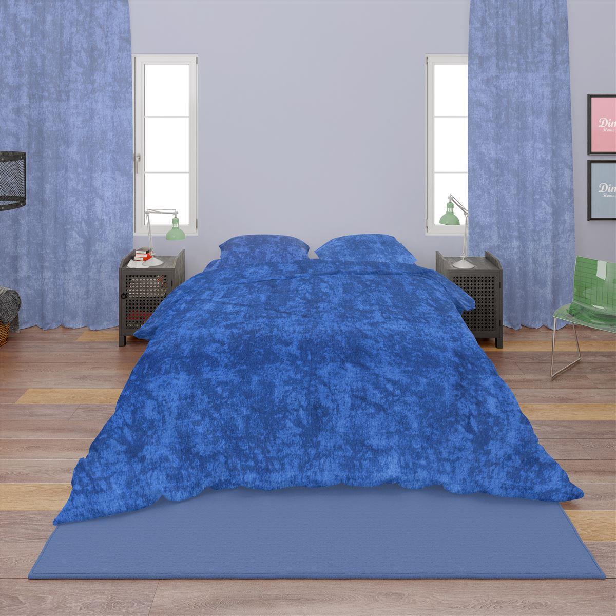 DIMcol Σεντόνι 1 τεμ Premium Shadow 631 160X240 Electric Blue 100% Cotton