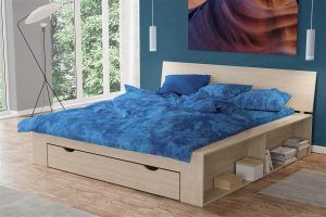 DIMcol Σεντόνια Σετ 4 τεμ Premium Shadow 631 240X270 Electric Blue 100% Cotton