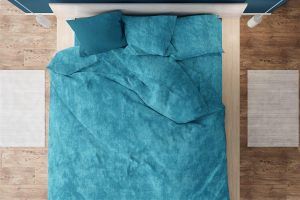 DIMcol Πάπλωμα Premium Shadow 620 220X240 Turquoise 100% Cotton
