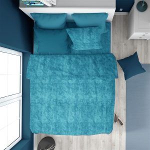 DIMcol Παπλωματοθήκη Premium Shadow 620 160X240 Turquoise 100% Cotton