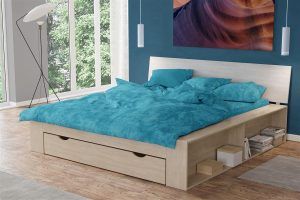 DIMcol Σεντόνι 1 τεμ Premium Shadow 620 220X240 Turquoise 100% Cotton