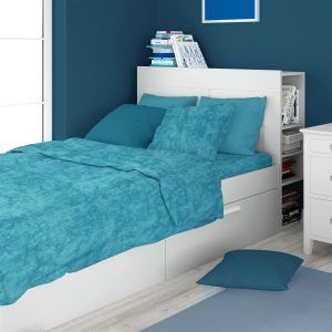 DIMcol Σεντόνια Σετ 3 τεμ Premium Shadow 620 160X240 Turquoise 100% Cotton