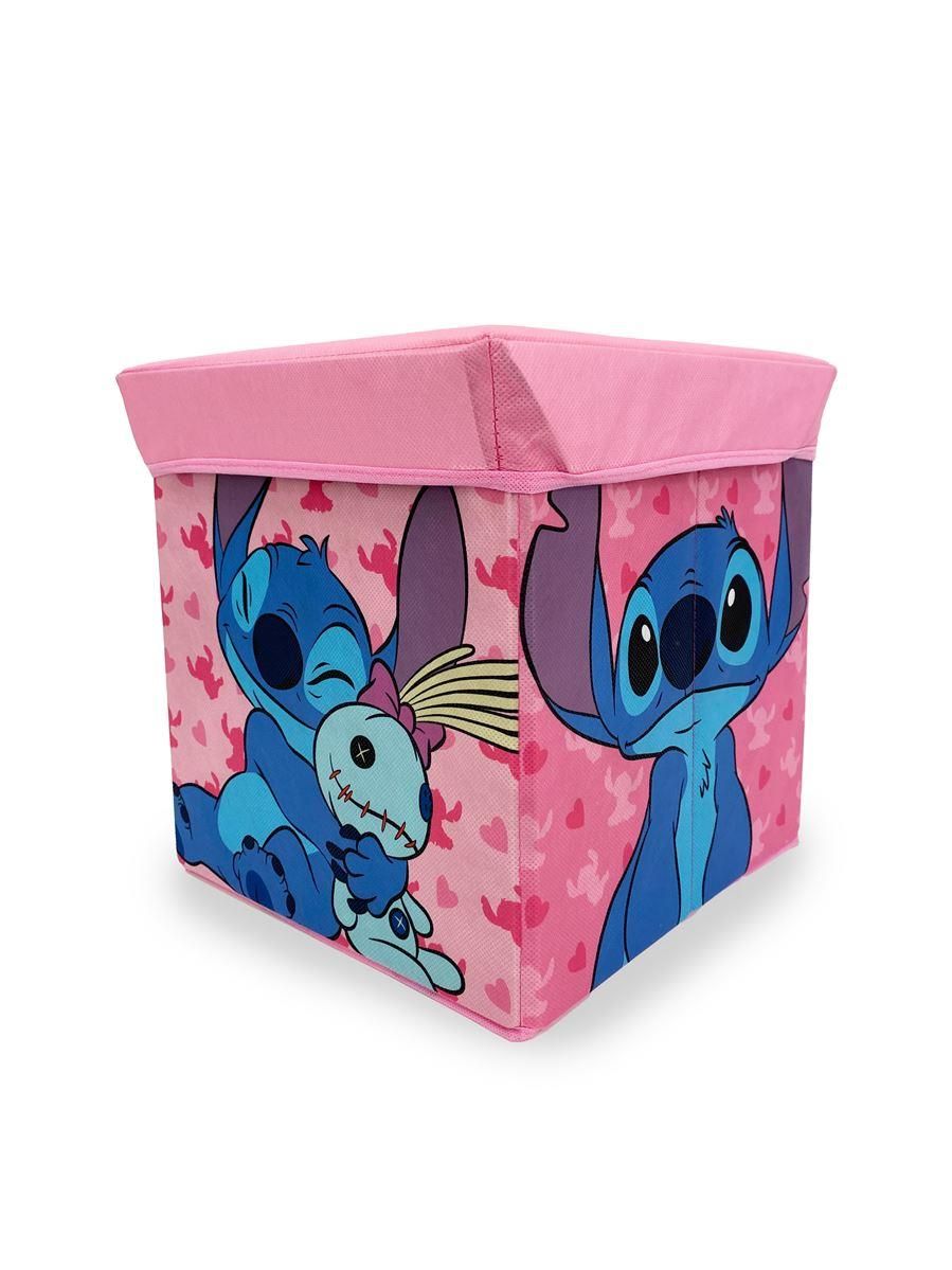 DIMcol Κουτί-Σκαμπό Disney Home Lilo & Stitch 13 30X30X30 Pink 100% Polyester