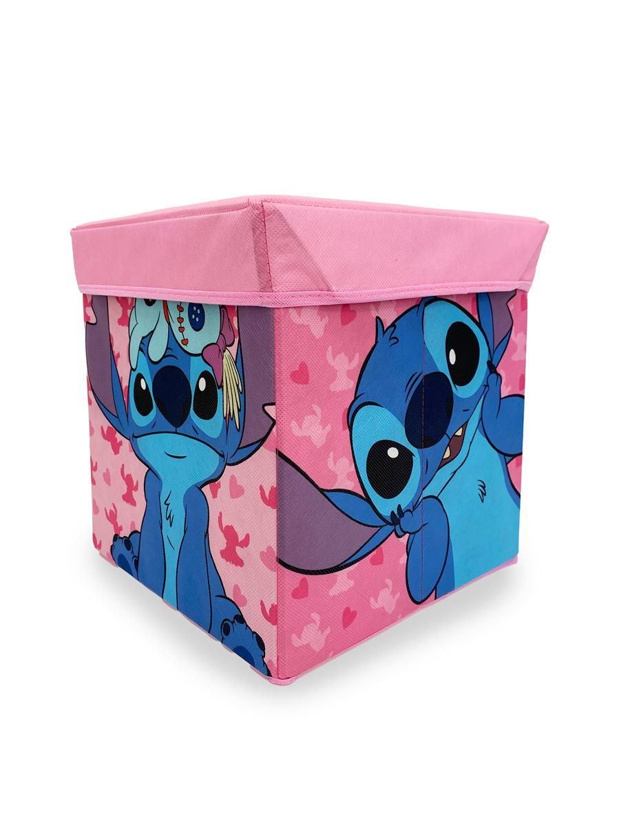 DIMcol Κουτί-Σκαμπό Disney Home Lilo & Stitch 13 30X30X30 Pink 100% Polyester - Image 2
