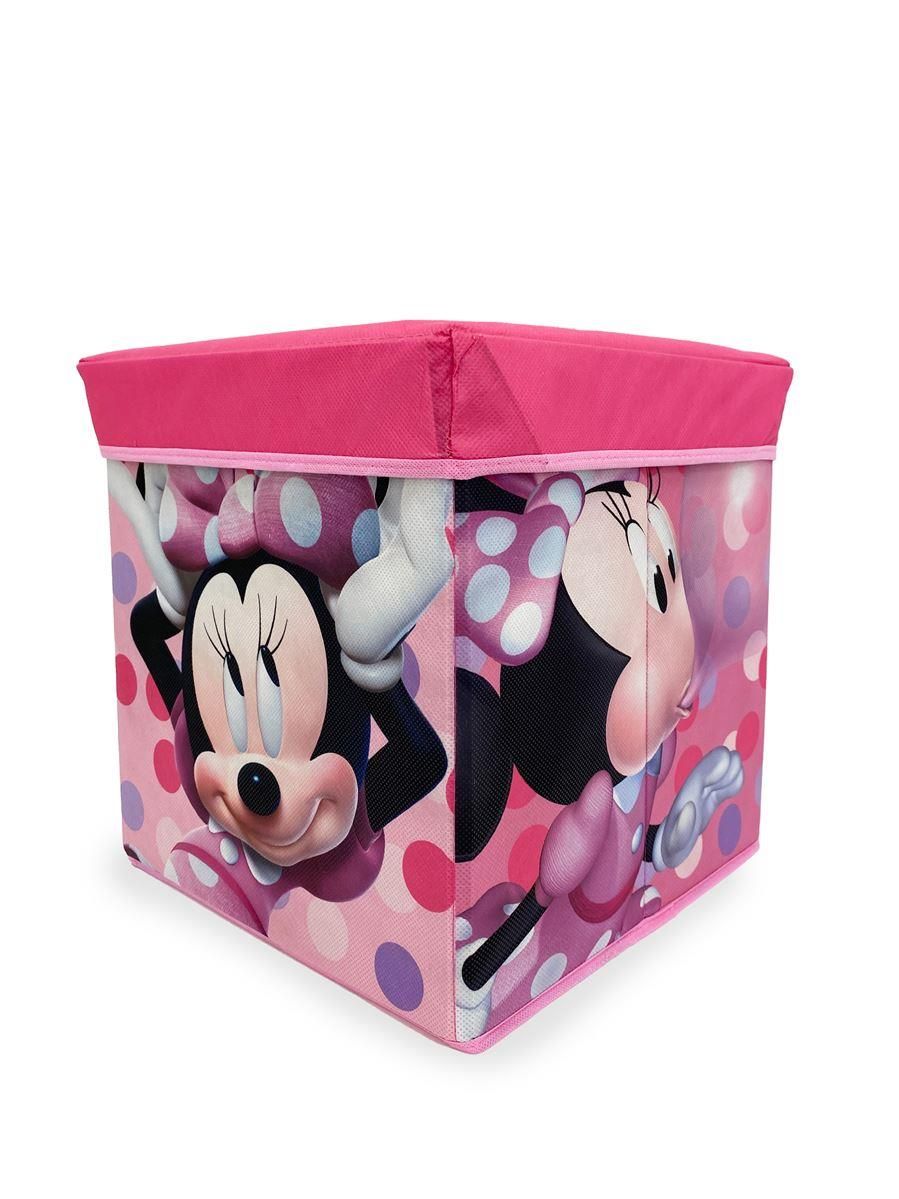 DIMcol Κουτί-Σκαμπό Disney Home Minnie 07 30X30X30 Pink 100% Polyester
