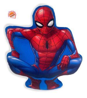 DIMcol Μαξιλάρι 3D Marvel Spider-Man 35 35 cm Blue 100% Velboa