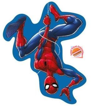 DIMcol Μαξιλάρι 3D Marvel Spider-Man 68 35 cm Blue 100% Velboa