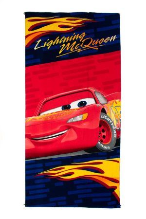 DIMcol Πετσέτα Θαλάσσης Quick Dry Disney Home Cars 841 70X140 Blue 100% Microfiber