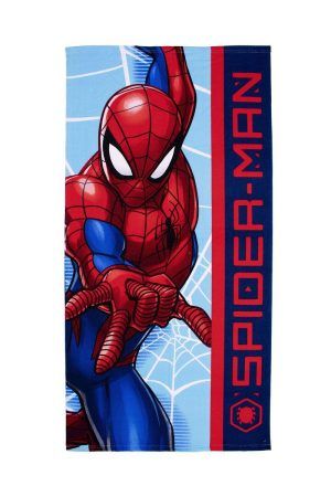 DIMcol Πετσέτα Θαλάσσης Quick Dry Marvel Spider-Man 41 70X140 Sky Blue 100% Microfiber
