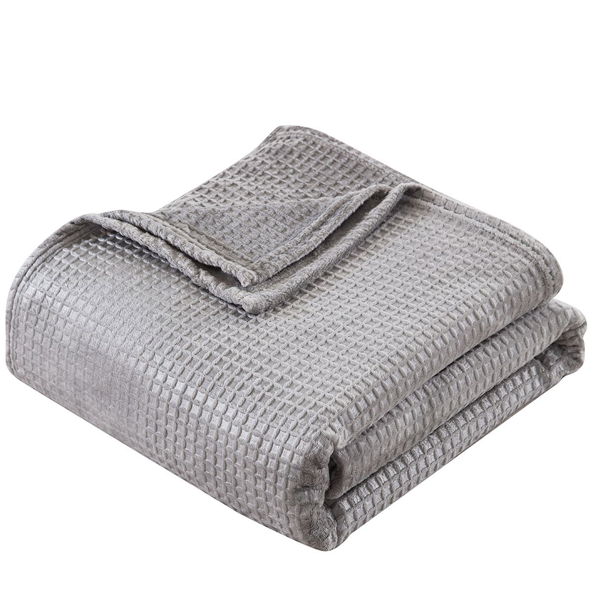 Beauty Home Κουβέρτα μονόχρωμη μονή Fleece Art 11555 160x220 Γκρι - Image 2