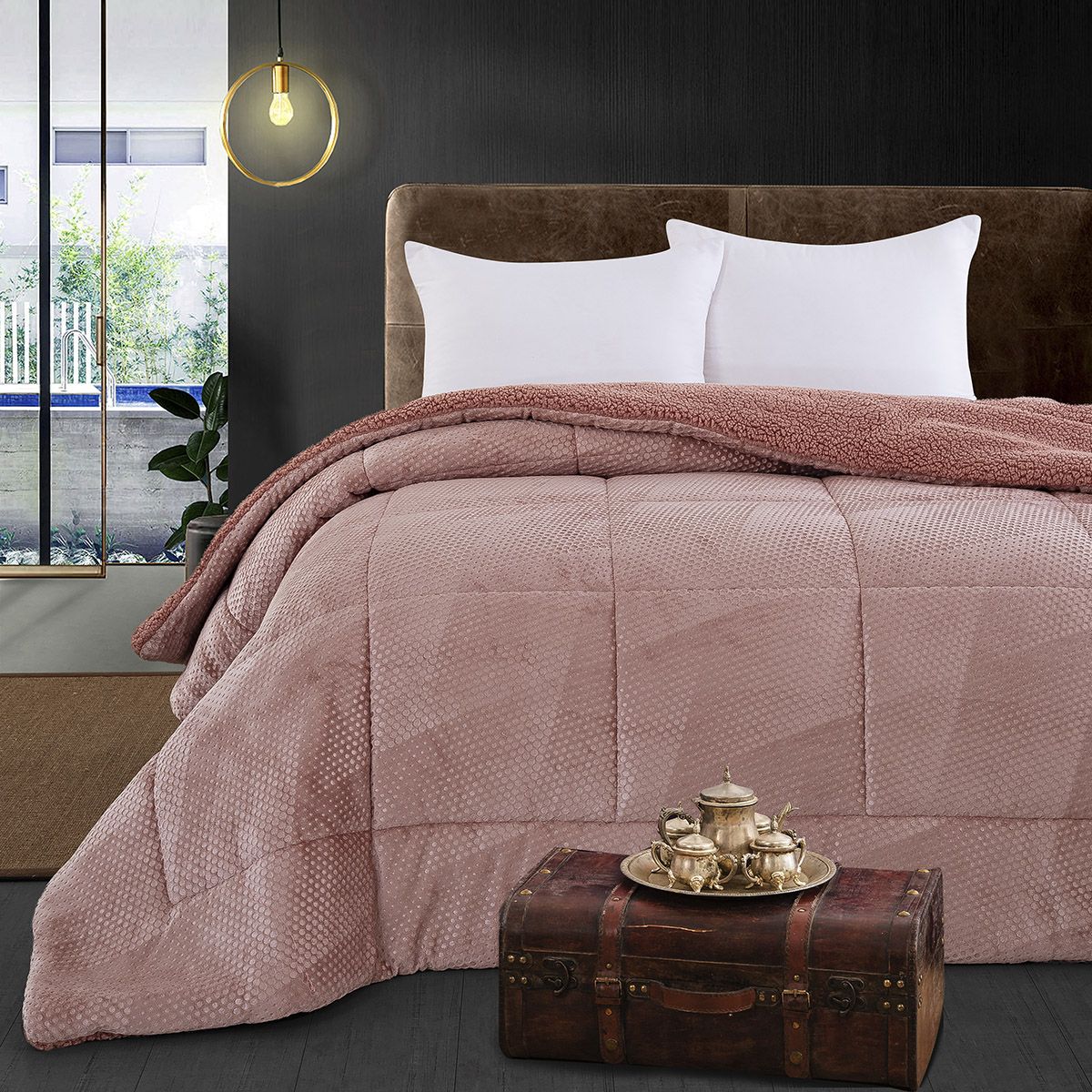 Beauty Home Κουβερτοπάπλωμα king size Art 11563 240x260 Σάπιο μήλο
