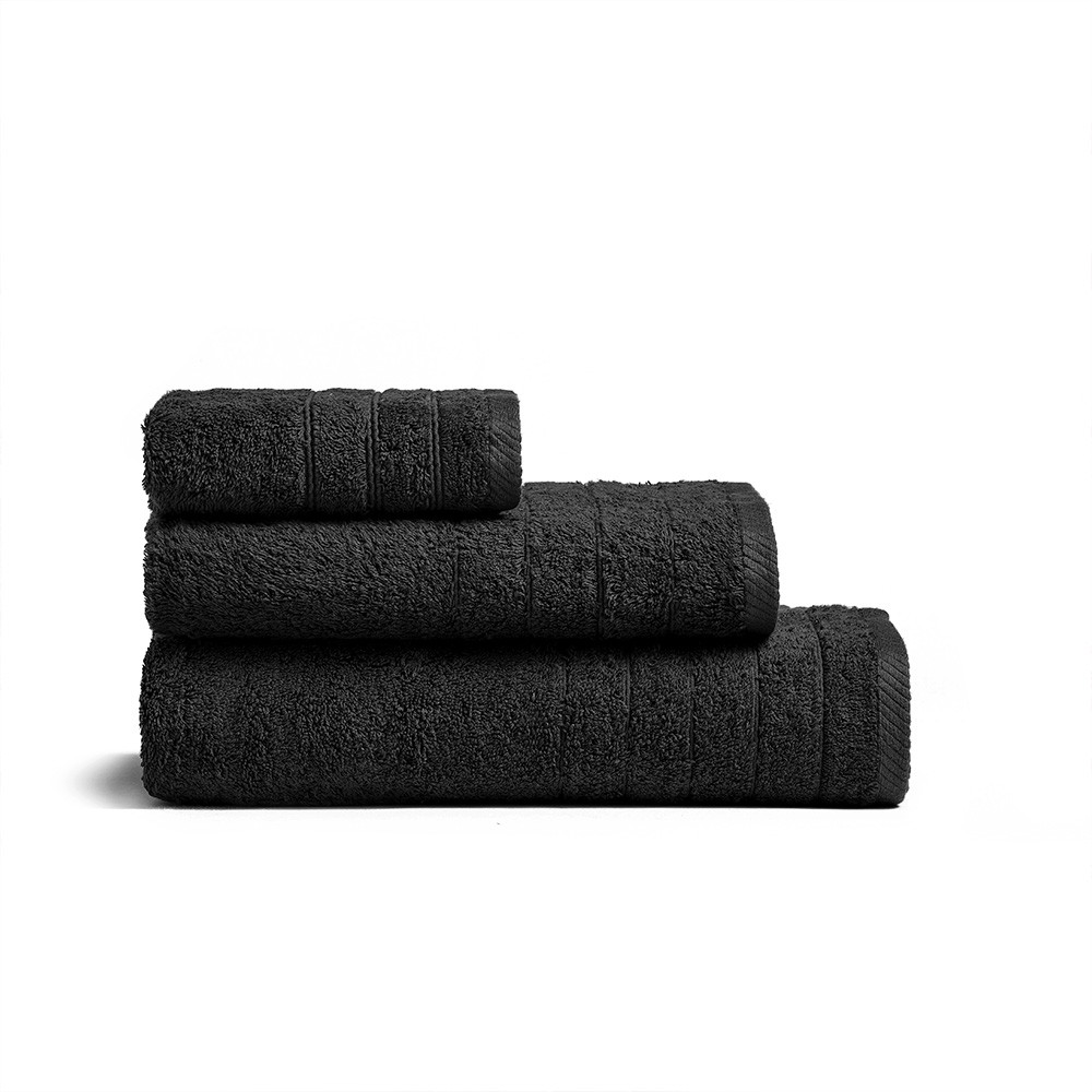 Melinen Home Πετσετα Προσωπου Fresca Black 50Χ90