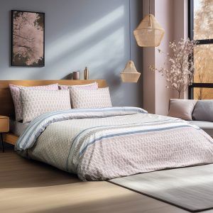 Beauty Home Σετ πάπλωμα υπέρδιπλο Bermudas Art 12185 220x240 Μπεζ