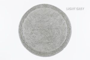 Down Town Πατάκι Frill Στρογγυλό Light Grey