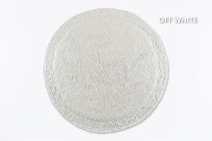 Down Town Πατάκι Frill Στρογγυλό Off White