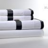 Down Town Σετ Σεντόνια King Με Ρεβερ Black 250 Κλωστές