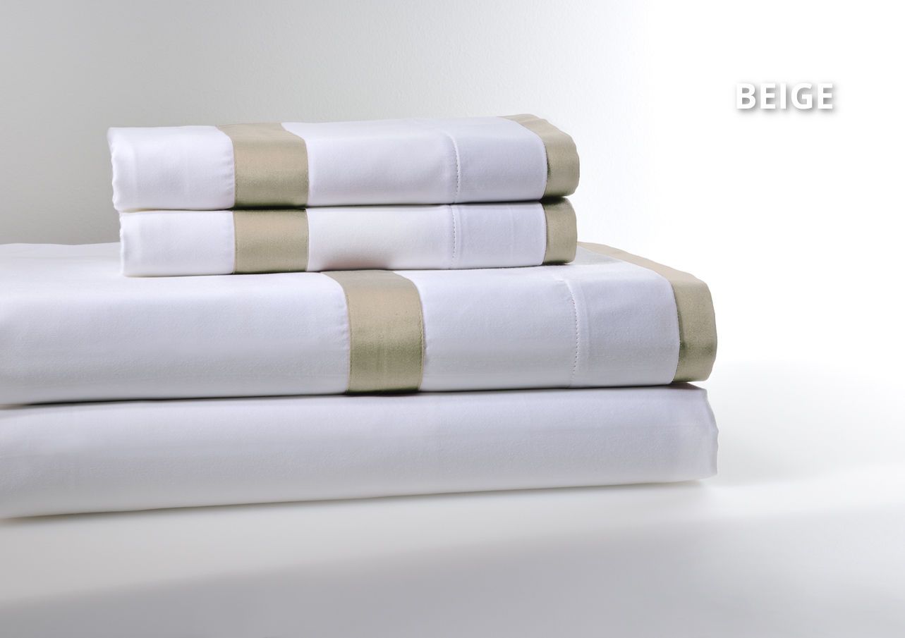 Down Town Παπλωματοθήκη King Με Ρεβερ Beige 250 Κλωστές