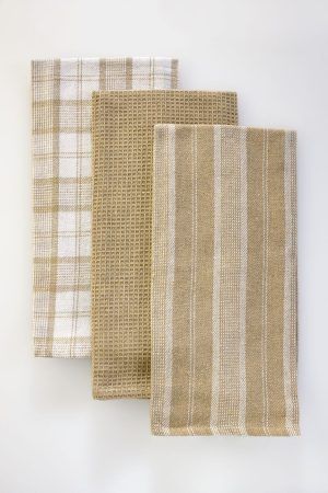 Down Town Πετσέτες Κουζίνας 65Χ45 Σετ 3τμχ 18-0362