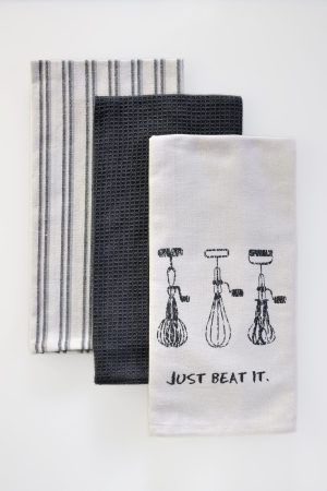 Down Town Πετσέτες Κουζίνας 65Χ45 Σετ 3τμχ 18-0364