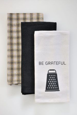 Down Town Πετσέτες Κουζίνας 65Χ45 Σετ 3τμχ 18-0373