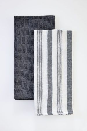 Down Town Πετσέτες Κουζίνας 65Χ45 Σετ 2τμχ 18-0383